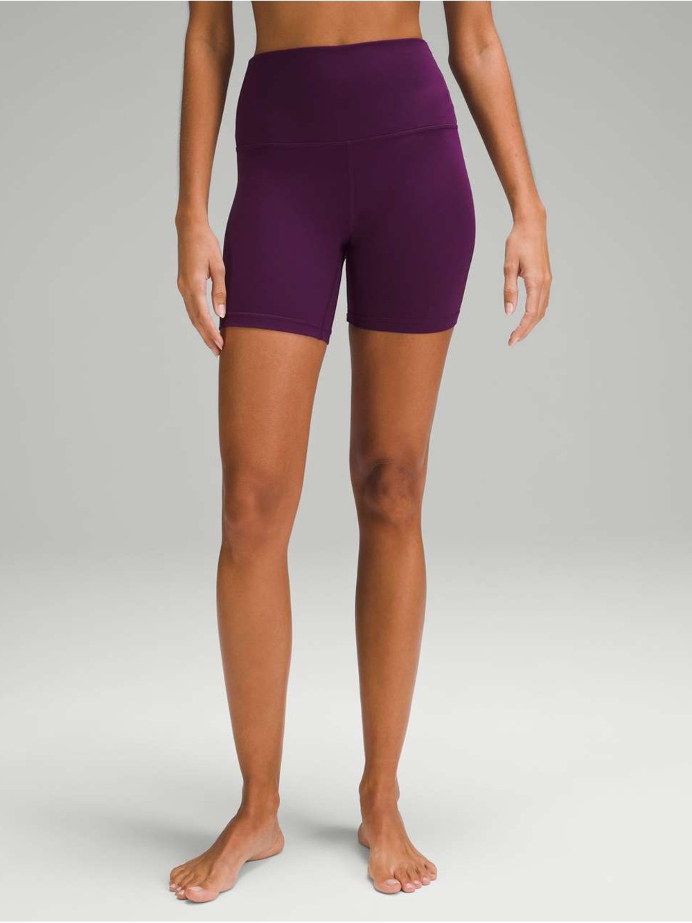 6” Biker Shorts in Dramatic Magenta Butterluxe CRZ Yoga